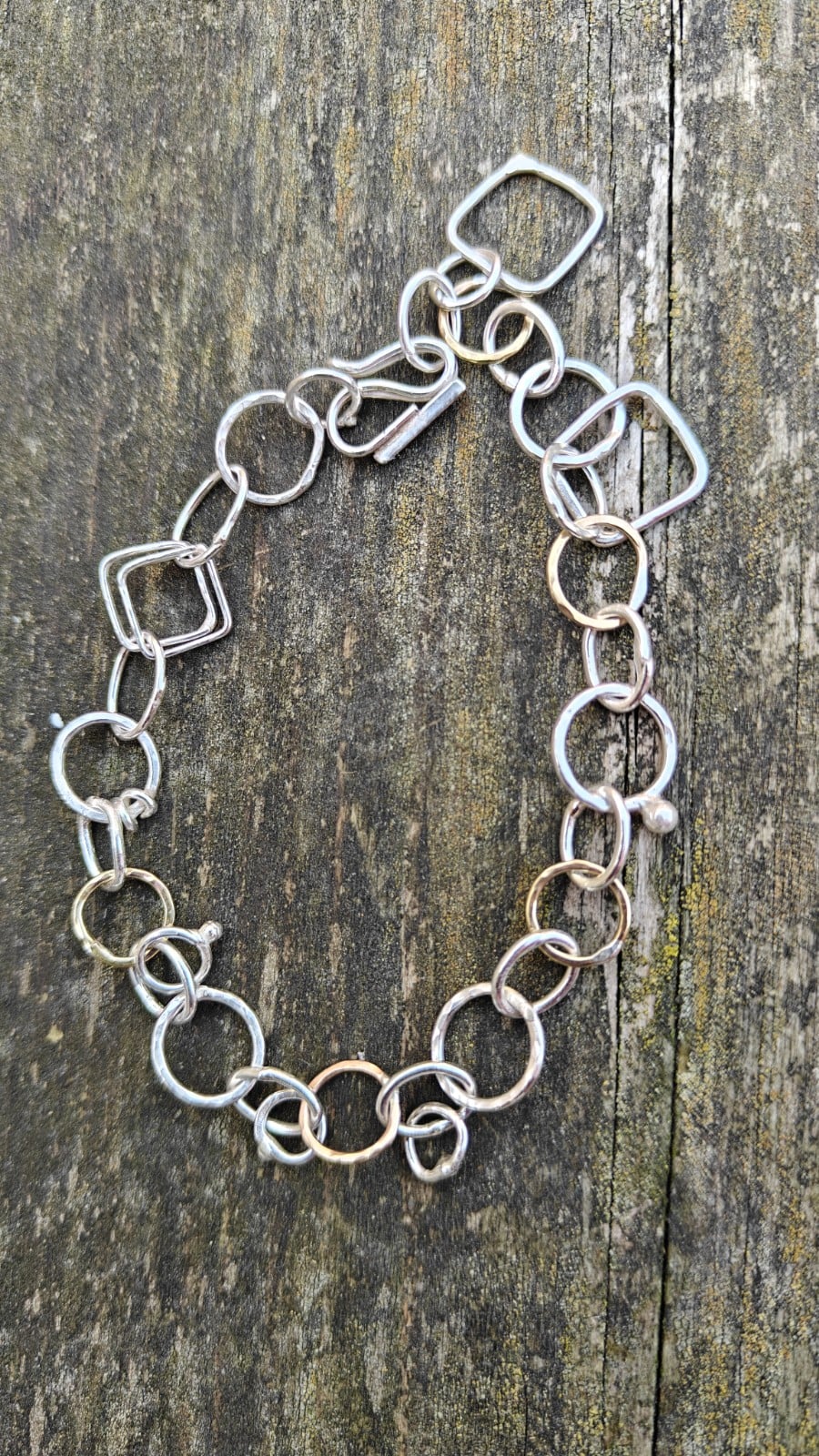 Rough Enough collection , unieke schakelarmband 14K