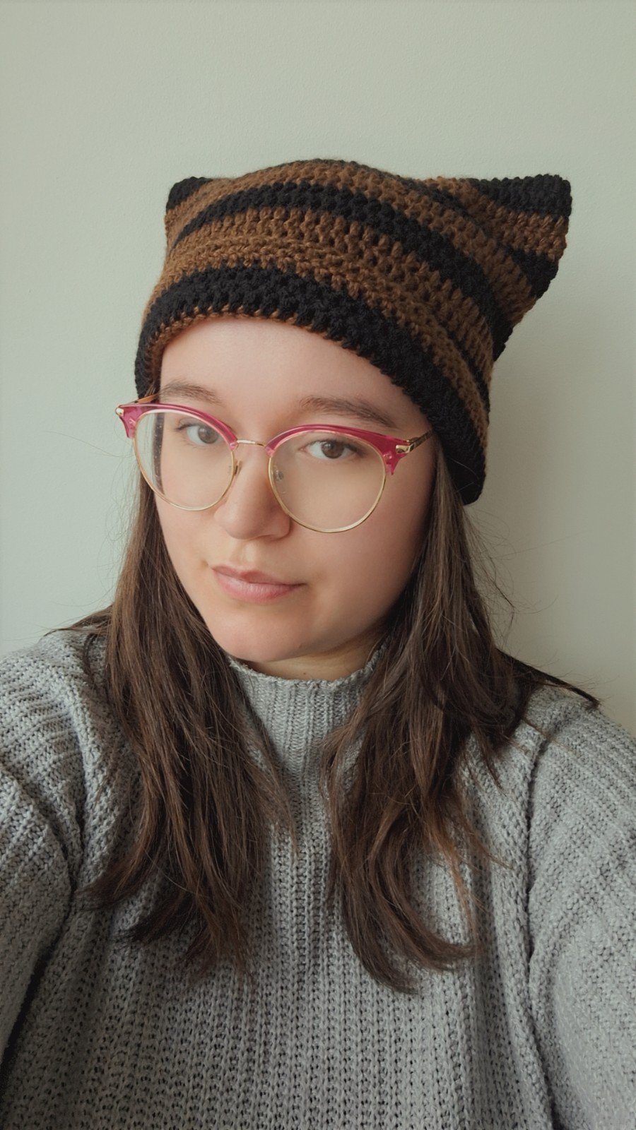 Gehaakte muts | Zwart en bruin - 99283 Gehaakte muts | Zwart en bruin