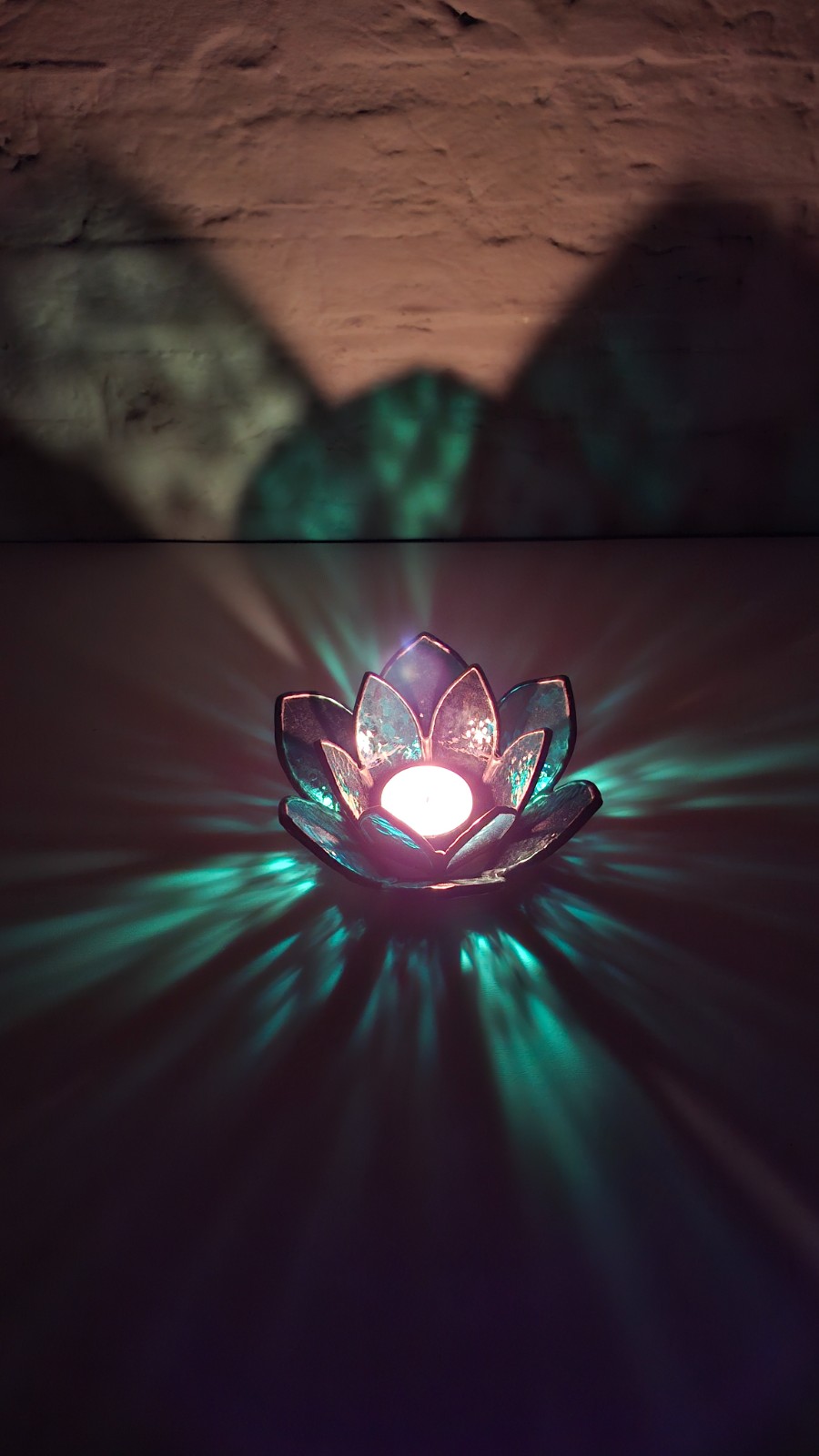 Glas in lood Lotus "Aurora" - 98942 Glas in lood Lotus "Aurora"