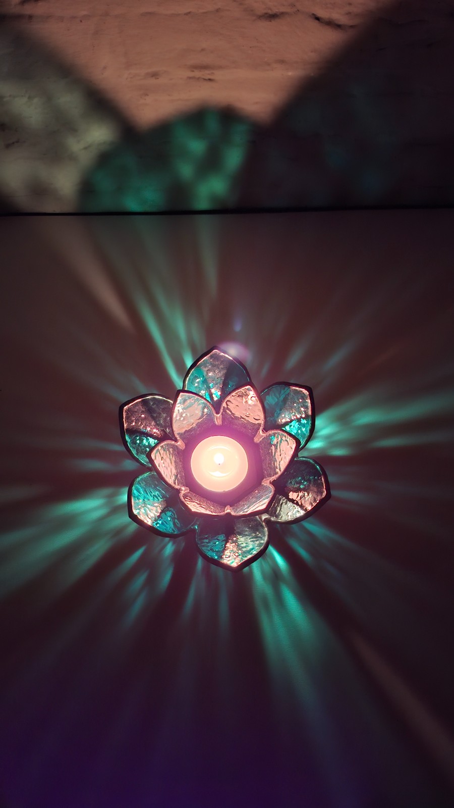 Glas in lood Lotus "Aurora" - 98944 Glas in lood Lotus "Aurora"