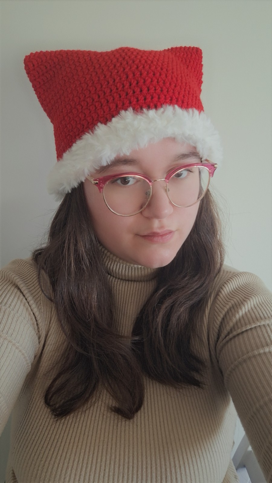 Gehaakte muts met imitatiebont | Santa - 105507 Gehaakte muts met imitatiebont | Santa