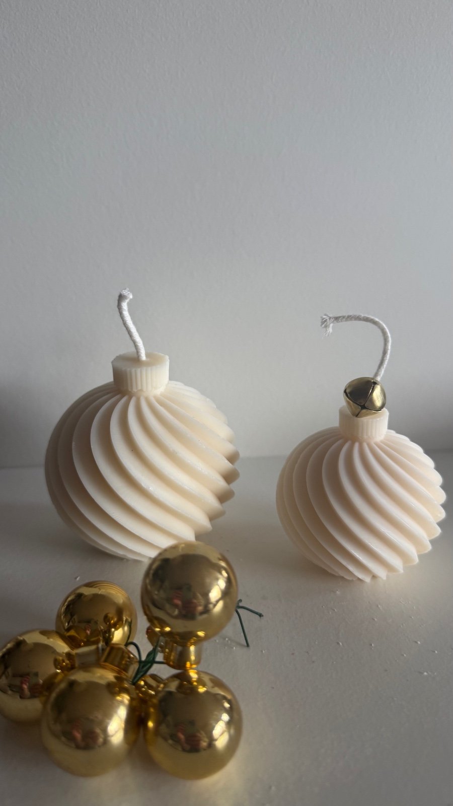 Kerstbal klein van soja was