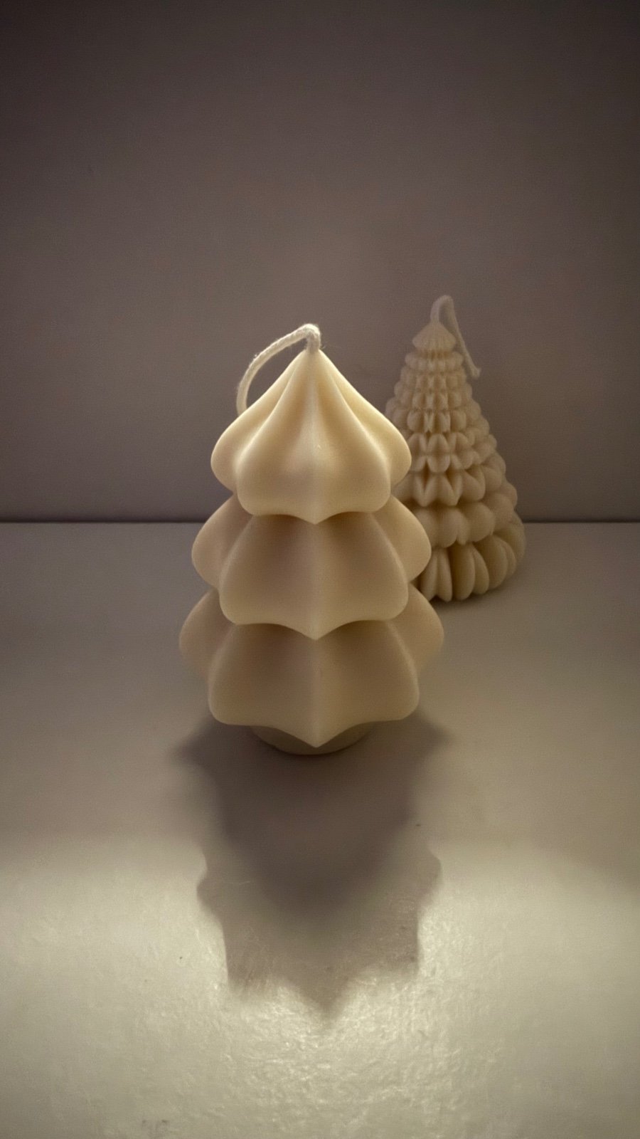 Mooie kerstboom kaars