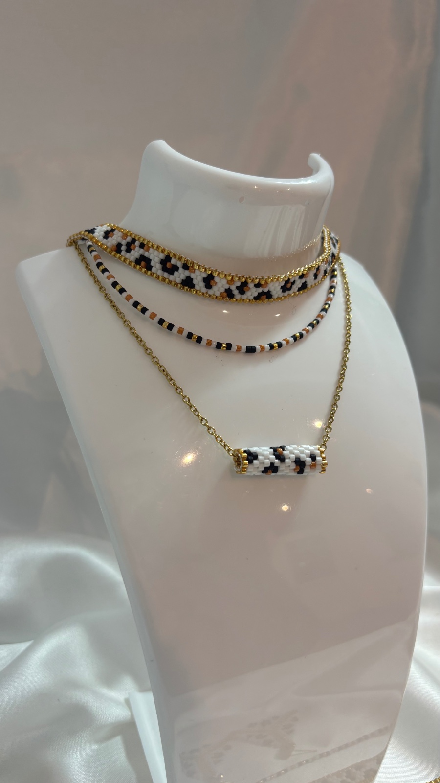 Handgemaakte Layered Leo sieraden  set