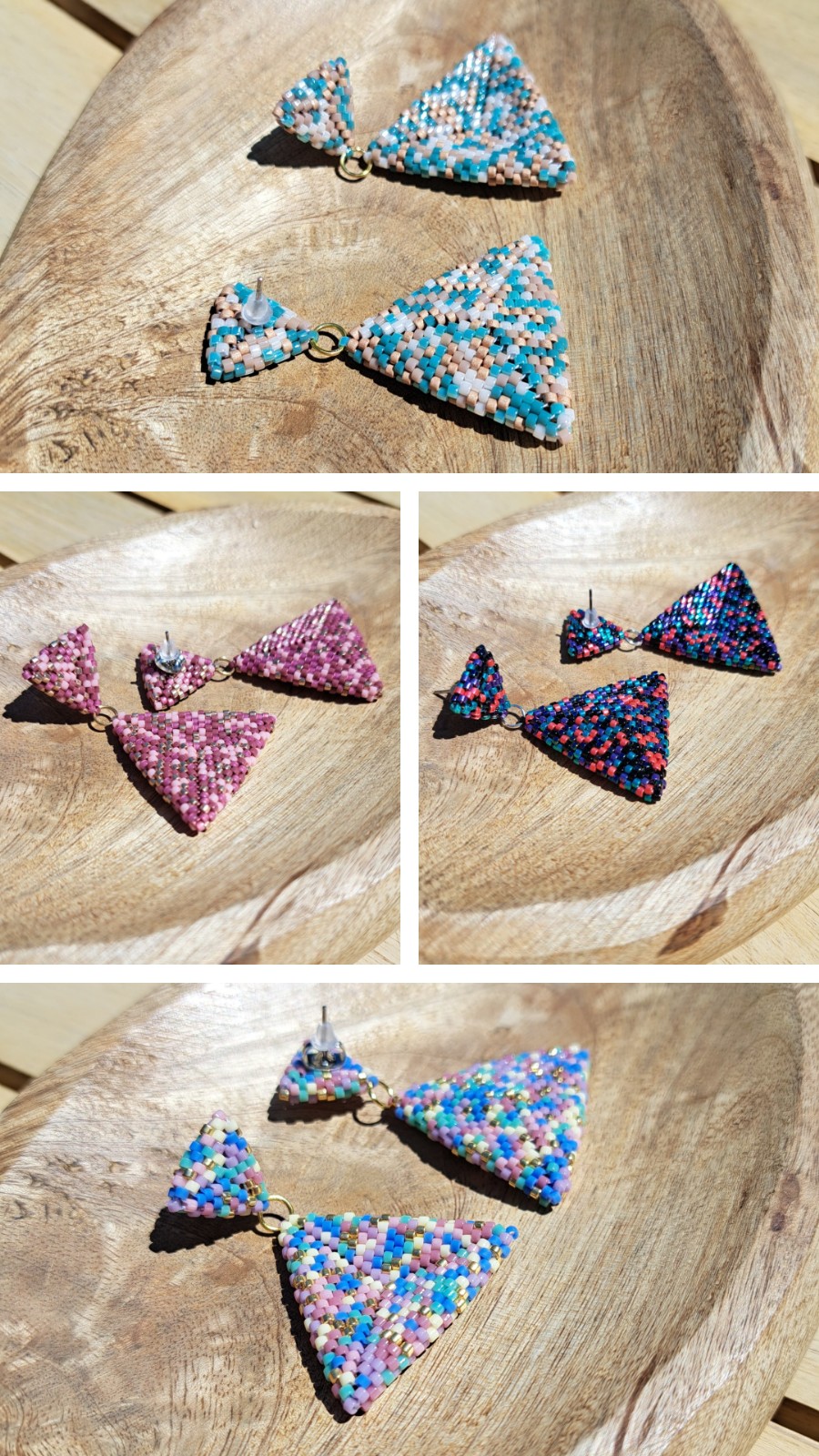 Handgemaakte kralenoorbellen Confetti Collectie – kleurrijke Miyuki… - 113442 Handgemaakte kralenoorbellen Confetti Collectie – kleurrijke Miyuki oorbellen in meerdere varianten (5 cm)