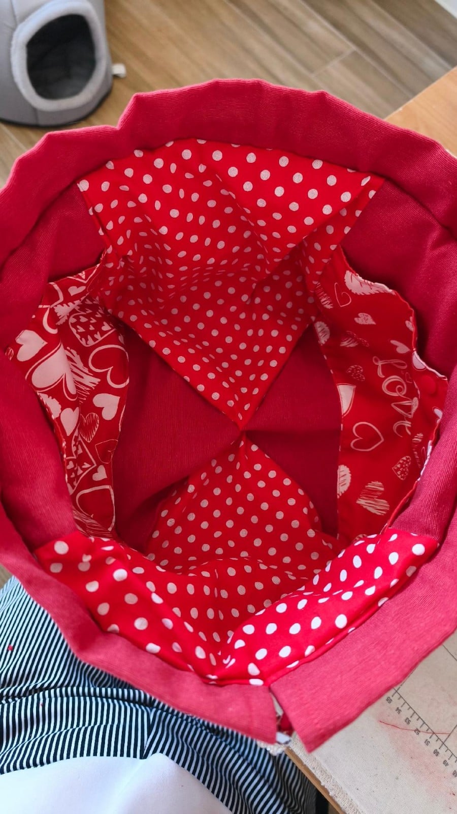 Projecttas – Handgemaakte breitas - haaktas rood