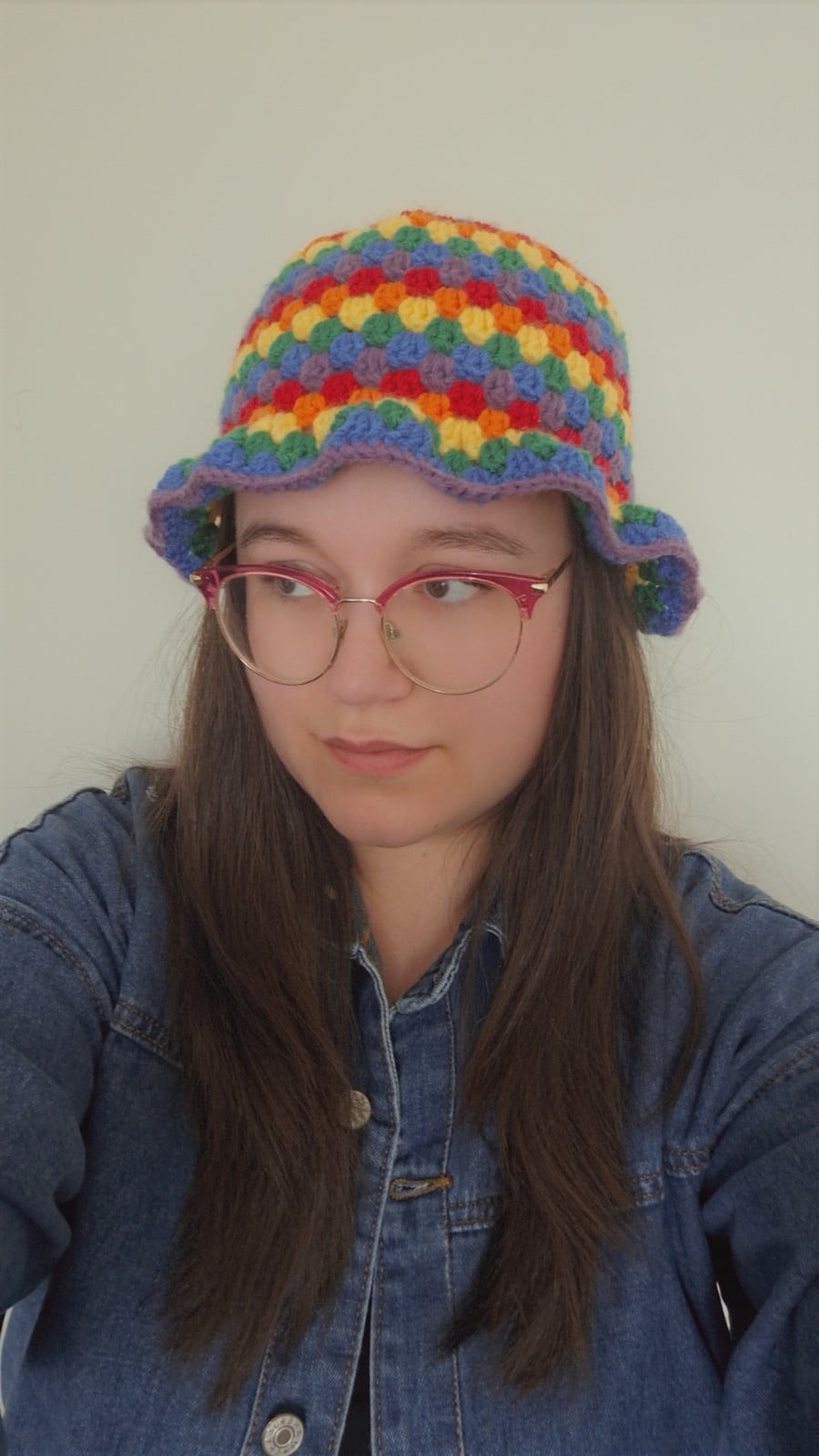 Gehaakte bucket hat | Pride regenboog vlag