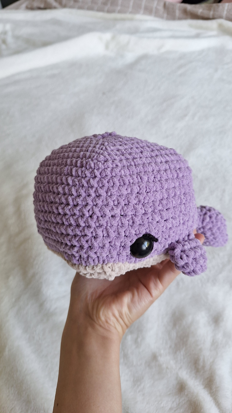 Gehaakte lila walvis knuffel - 138660 Gehaakte lila walvis knuffel