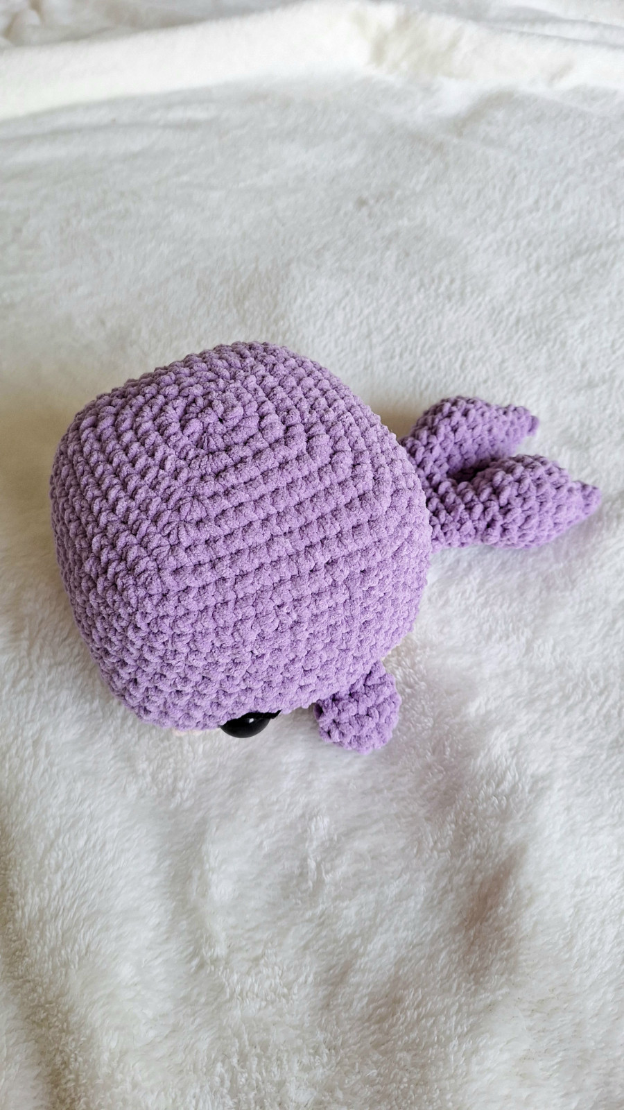 Gehaakte lila walvis knuffel - 138661 Gehaakte lila walvis knuffel
