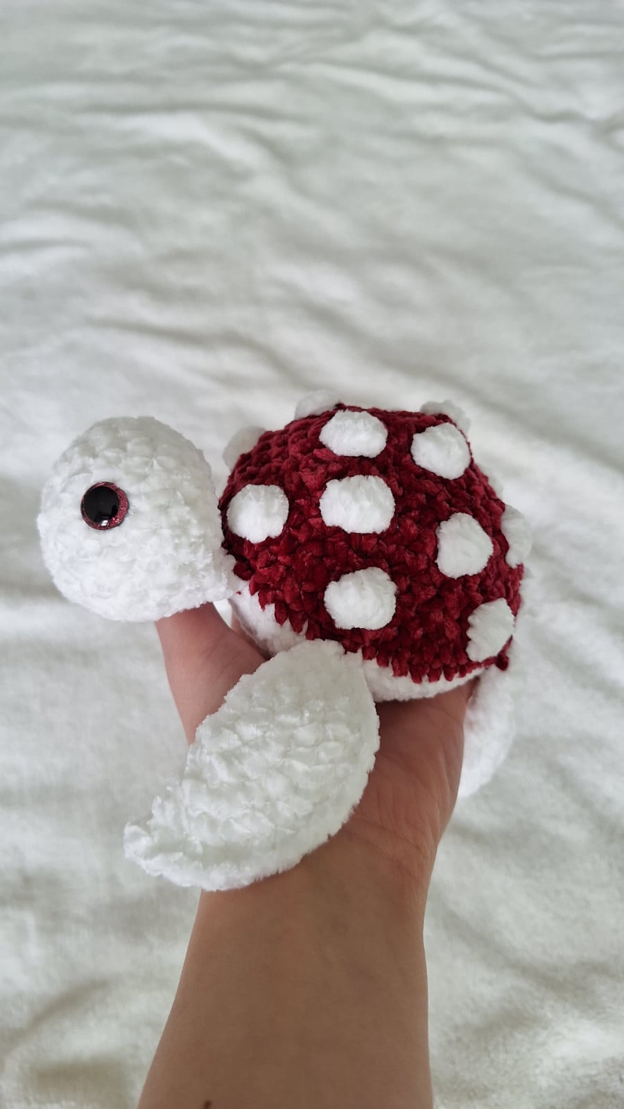 Gehaakte paddenstoel schildpad knuffel - 138696 Gehaakte paddenstoel schildpad knuffel