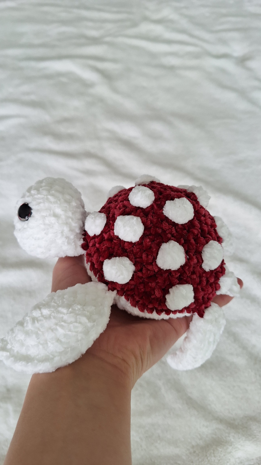 Gehaakte paddenstoel schildpad knuffel - 138698 Gehaakte paddenstoel schildpad knuffel