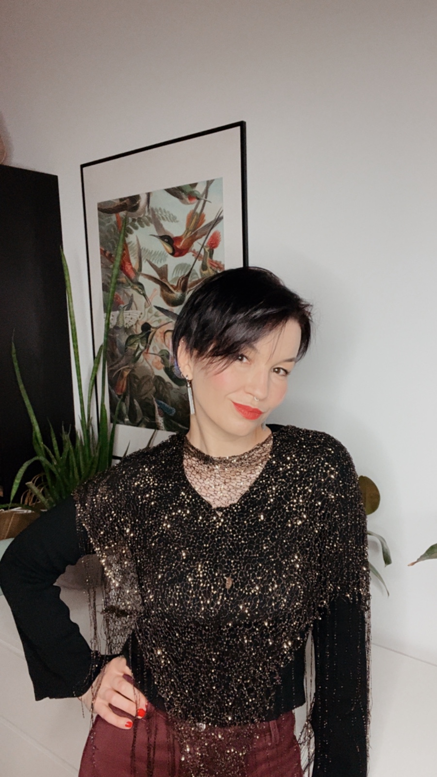 Handmade Sequin Shawl - 149703 Handgemaakte sjaal met pailletten