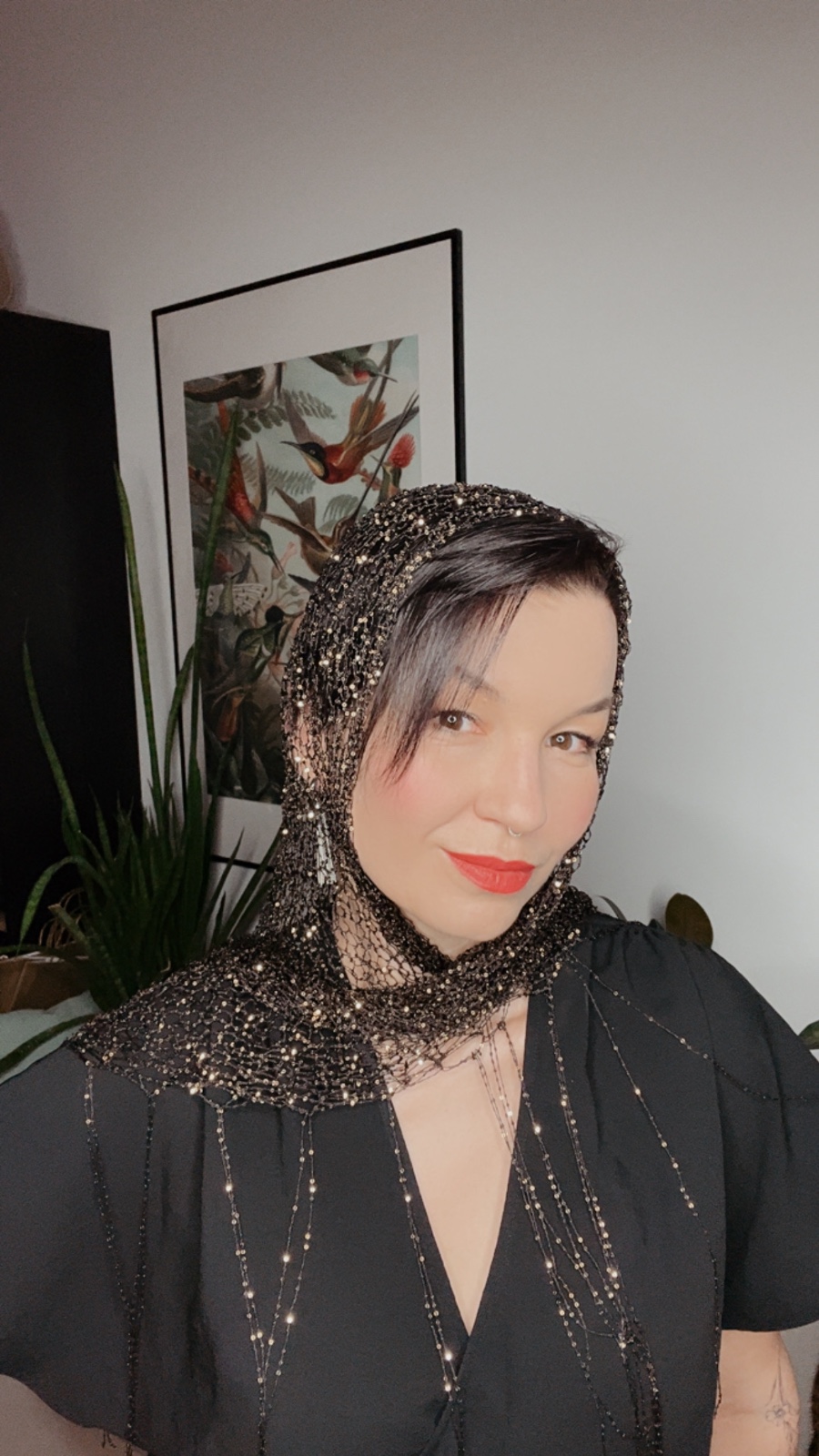 Handmade Sequin Shawl - 149704 Handgemaakte sjaal met pailletten