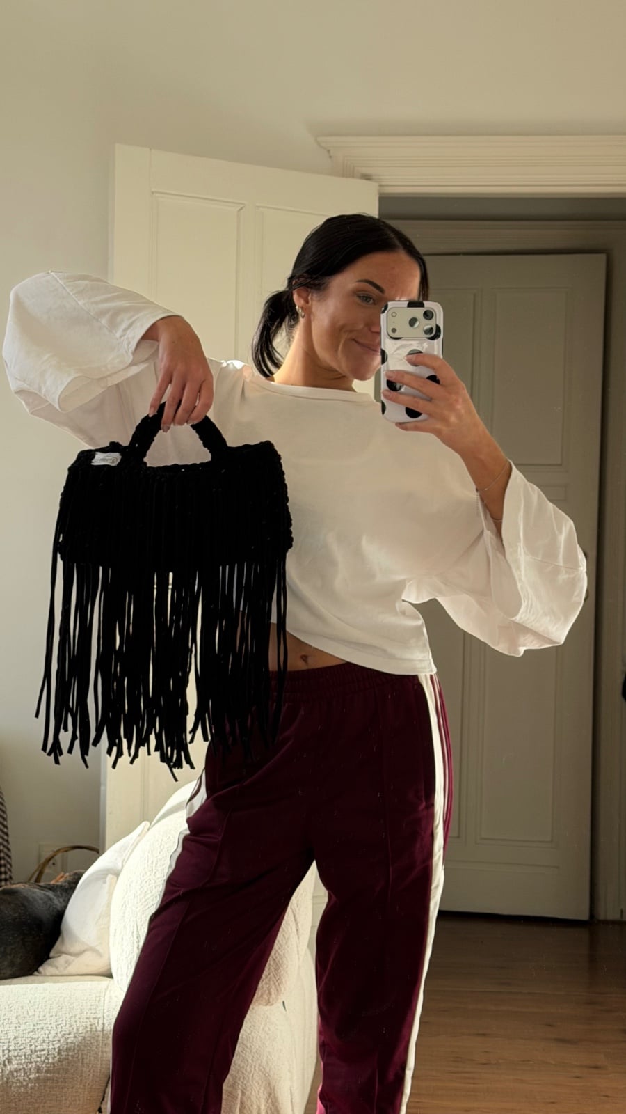 Midnight Fringe Bag – handgemaakte gehaakte handtas met franjes zwa… - 156192 Midnight Fringe Bag – handgemaakte gehaakte handtas met franjes zwart
