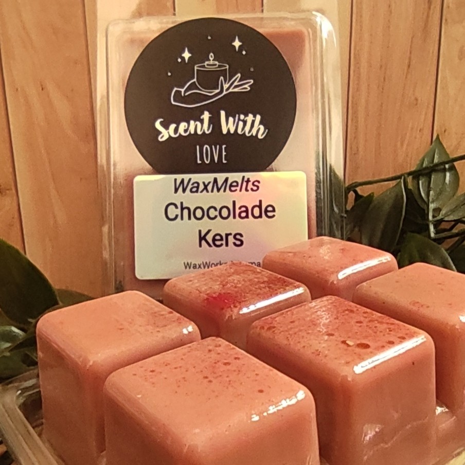 WaxMelts Chocolade Kers Glitter - 75404 WaxMelts Chocolade Kers Glitter