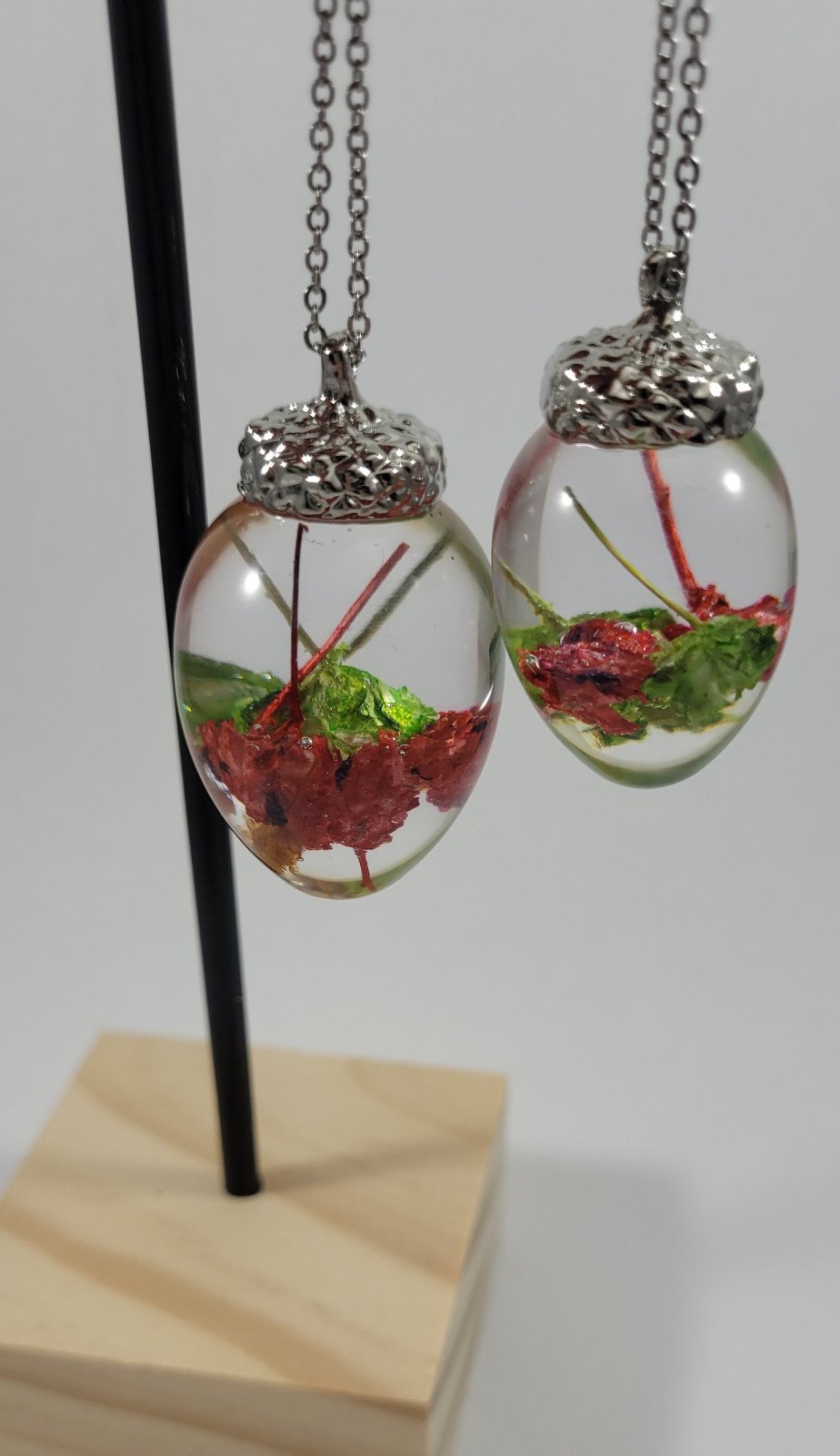 Bloemen eikel vorm ketting - 102581 Bloemen eikel vorm ketting