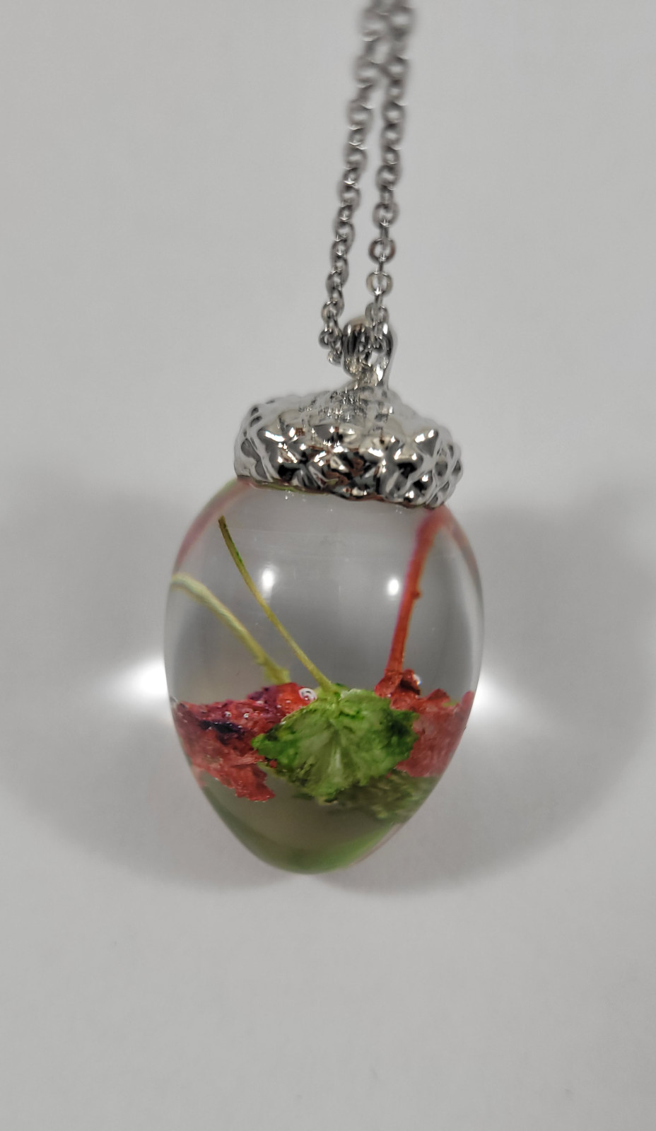 Bloemen eikel vorm ketting - 102582 Bloemen eikel vorm ketting