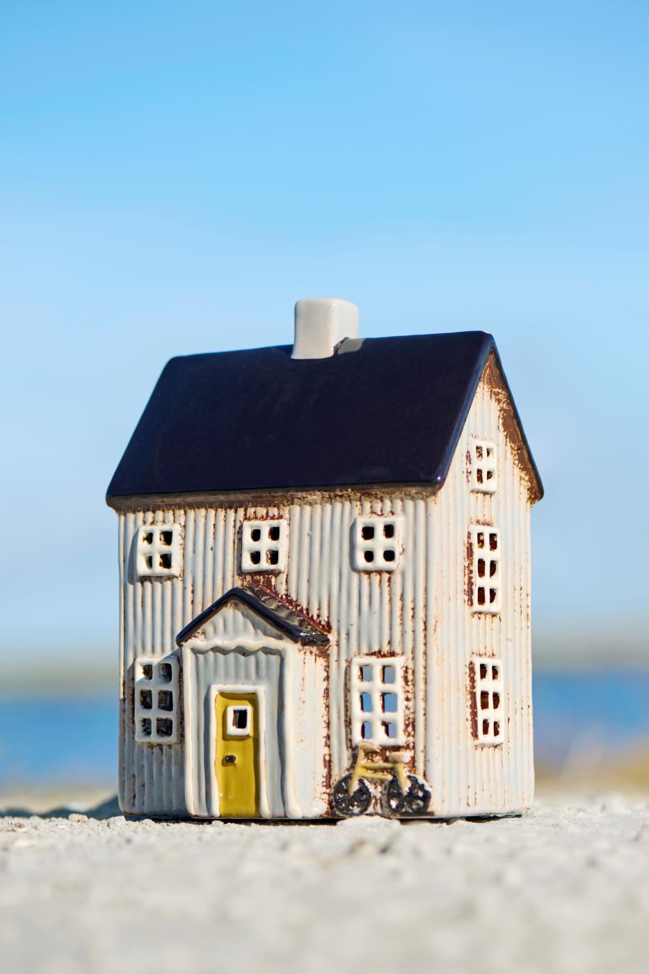 Keramieken Huisje Beige Visby