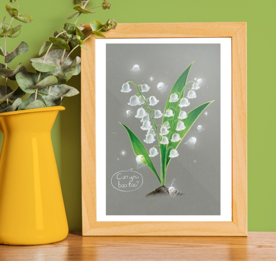 Spooky in the valley, art print, 14,8x21 cm(5.8x8.2 inch) - 85722 Spooky in the valley, art print, 14,8x21 cm(5.8x8.2 inch)