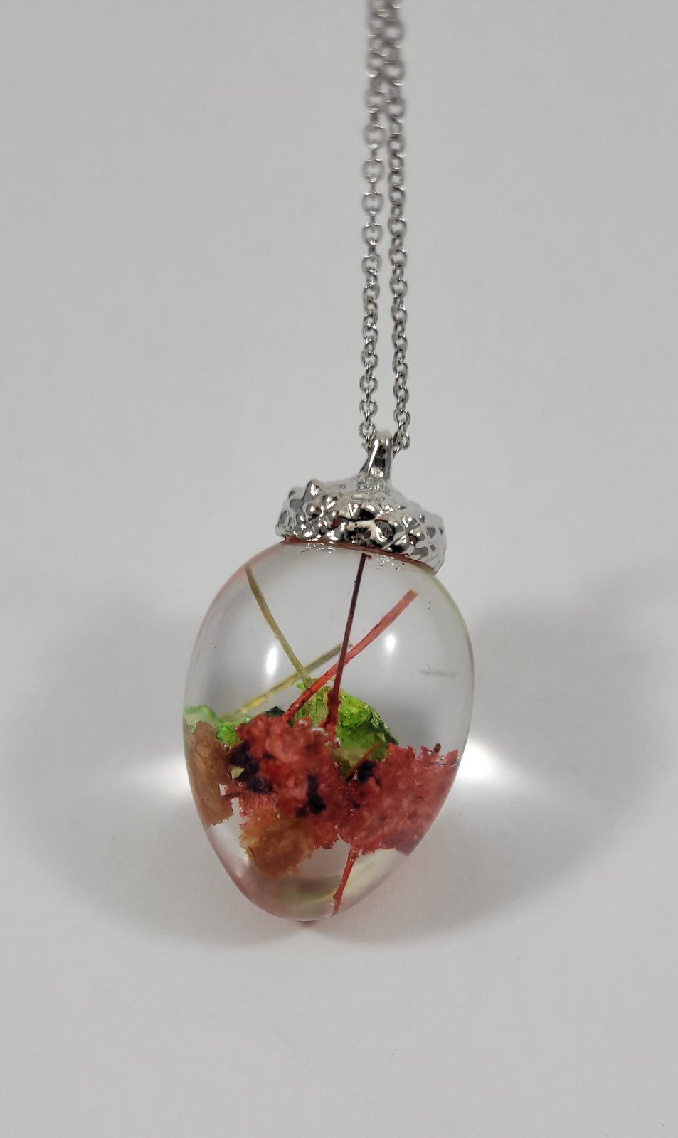 Bloemen eikel vorm ketting - 102583 Bloemen eikel vorm ketting