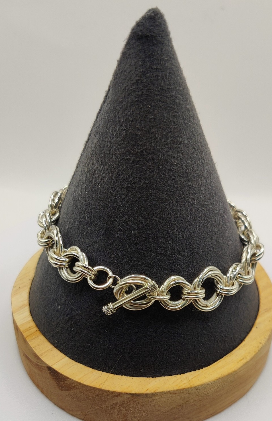 zilveren schakelarmband