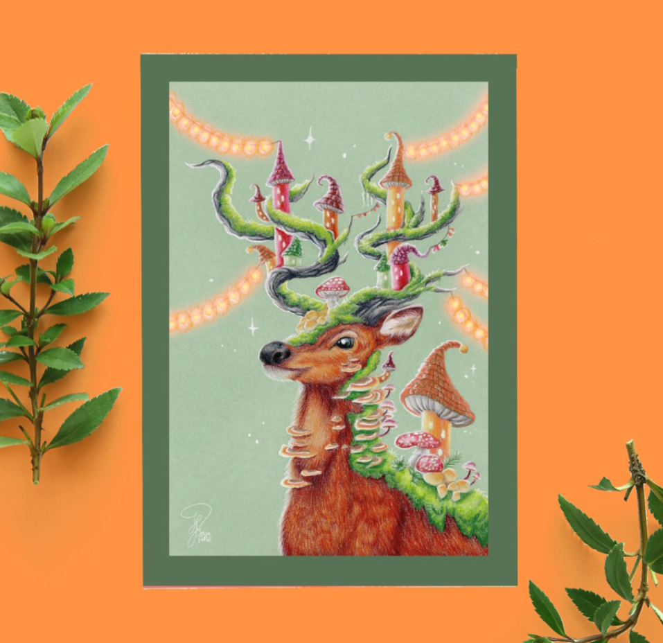 Hidden deer village kaart A6 - 131591 Hidden deer village kaart A6