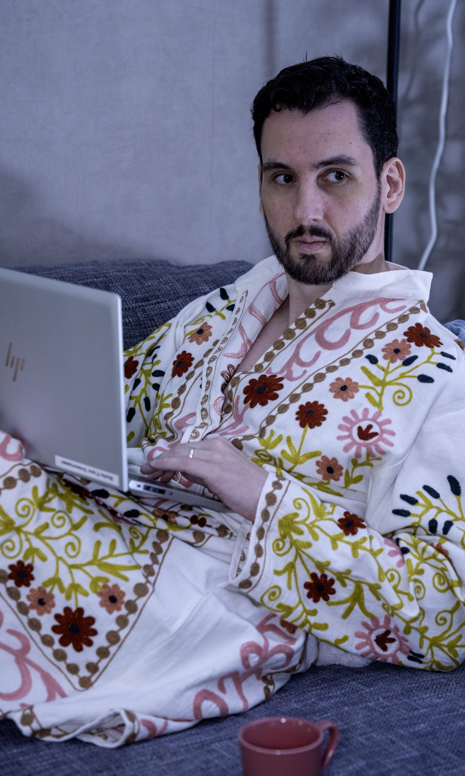 Kimono - Unisex - One size fits all - Indian Bloom Collection - White - 58549.jpeg Kimono - Unisex - One size fits all - Indian Bloom Collection - Wit