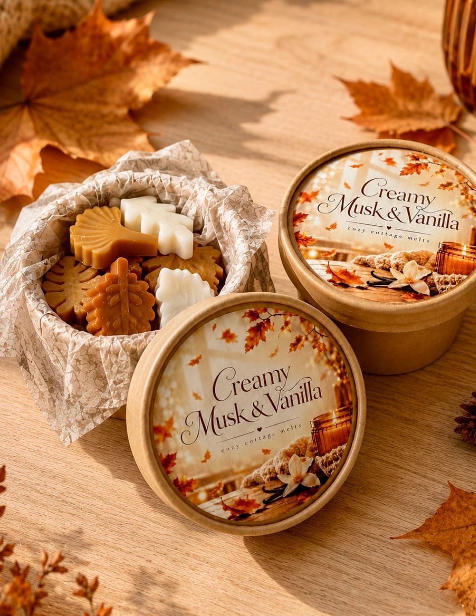 Herfstblaadjes Creamy musk & Vanilla - 148024 Herfstblaadjes Creamy musk & Vanilla