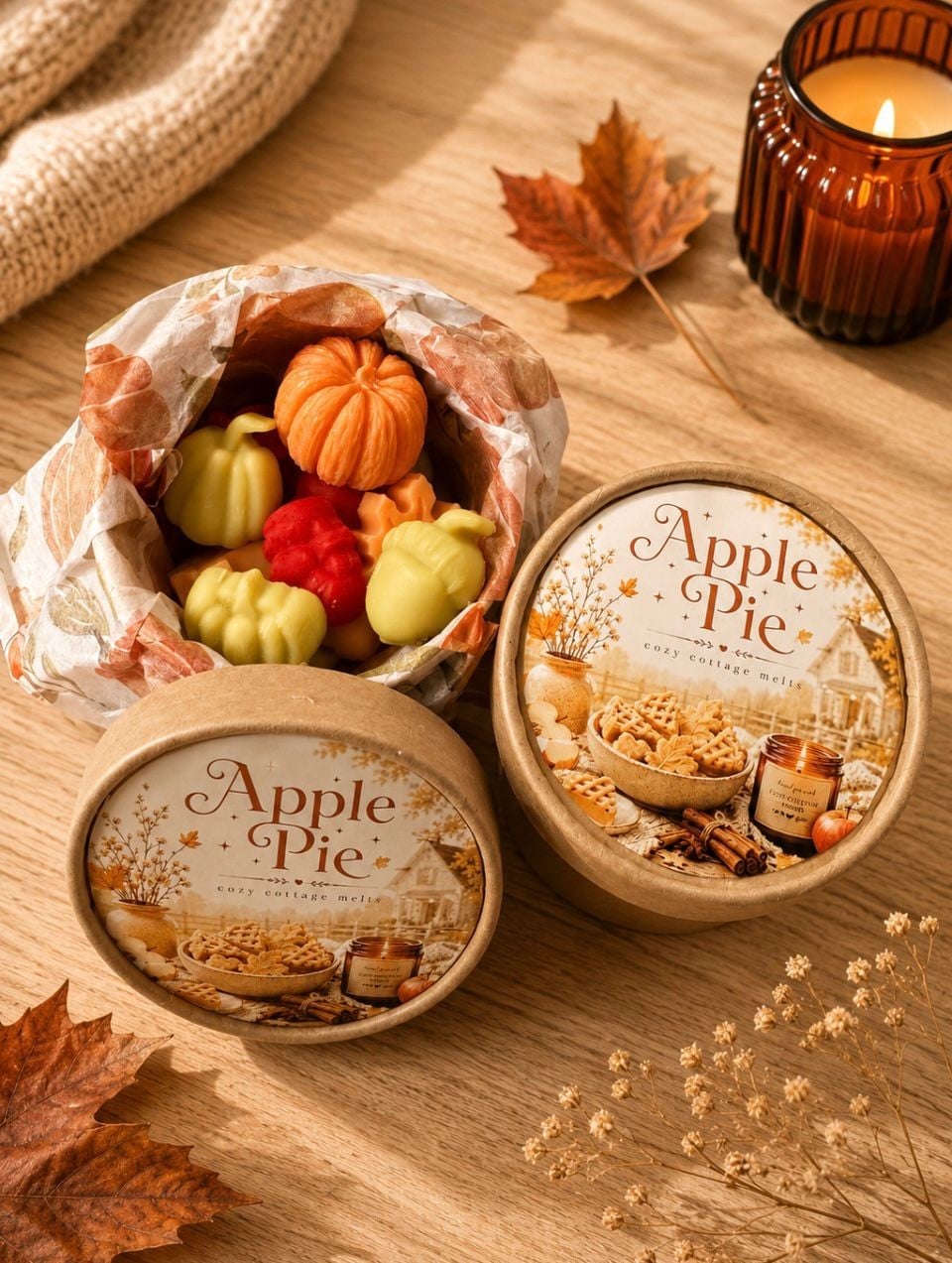 Blaadjes & Pompoen Apple Pie Waxmelts - 148019 Blaadjes & Pompoen Apple Pie Waxmelts