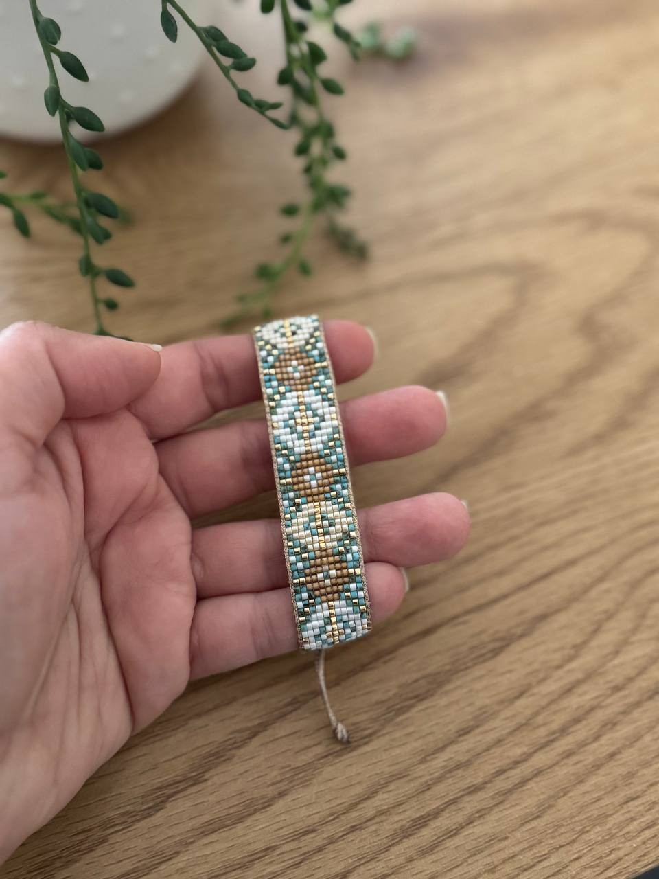 Handgemaakte Miyuki-kralenarmband, verstelbare vriendschapsarmband - 151872 Handgemaakte Miyuki-kralenarmband, verstelbare vriendschapsarmband