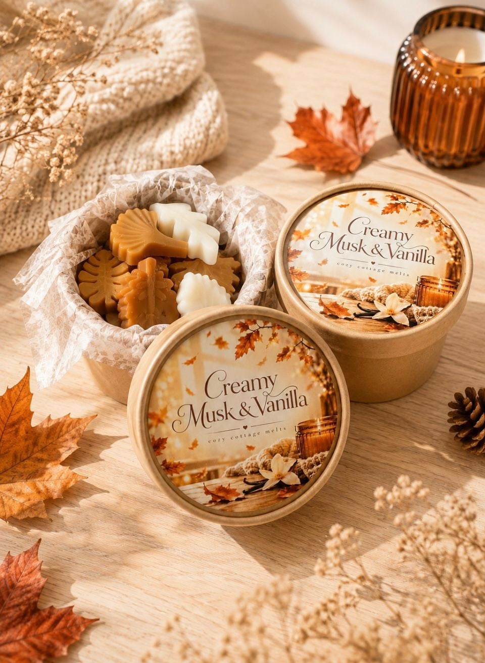 Herfstblaadjes Creamy musk & Vanilla - 148022 Herfstblaadjes Creamy musk & Vanilla