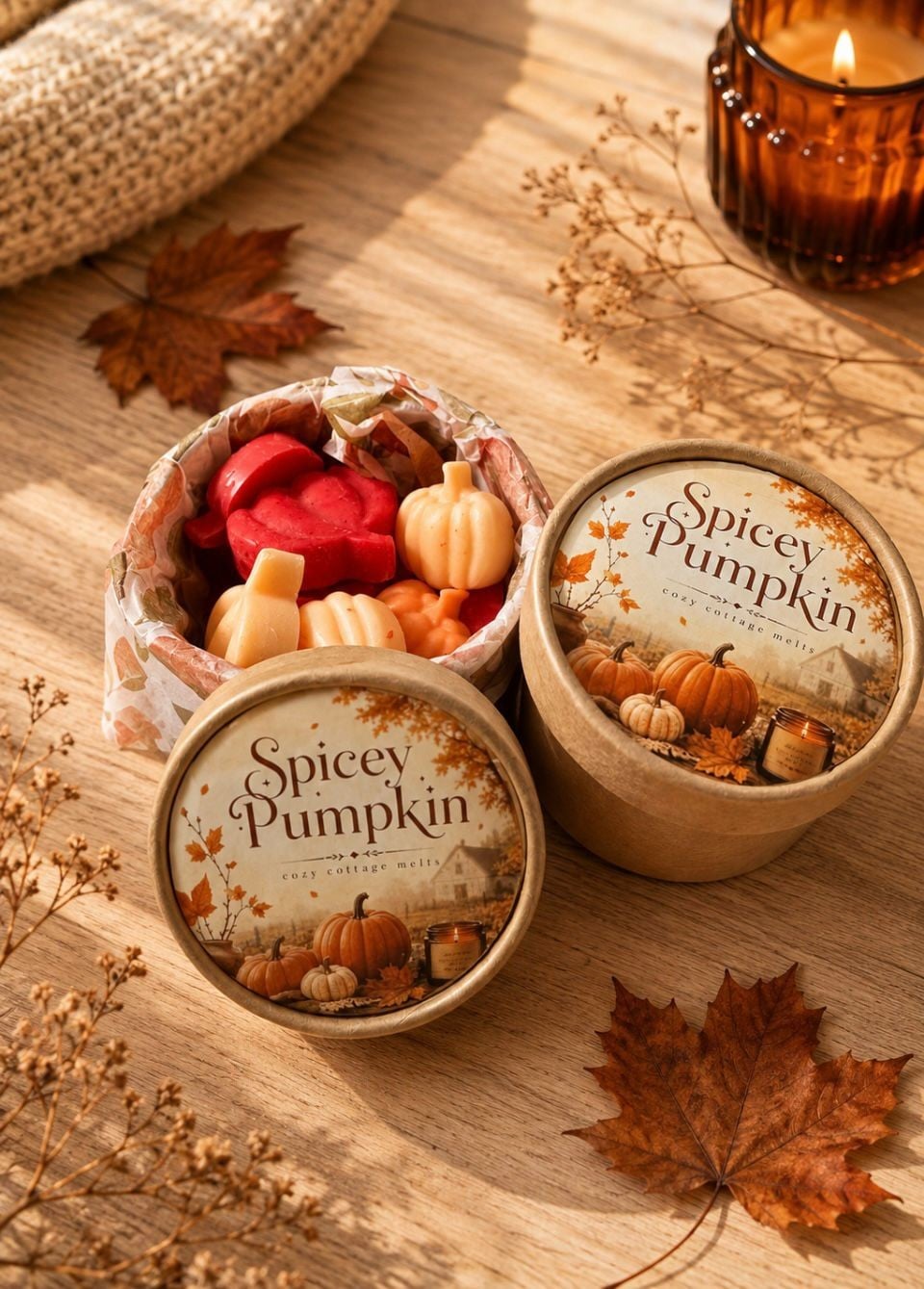 Spice Pumpkin Waxmelts - 148016 Spice Pumpkin Waxmelts
