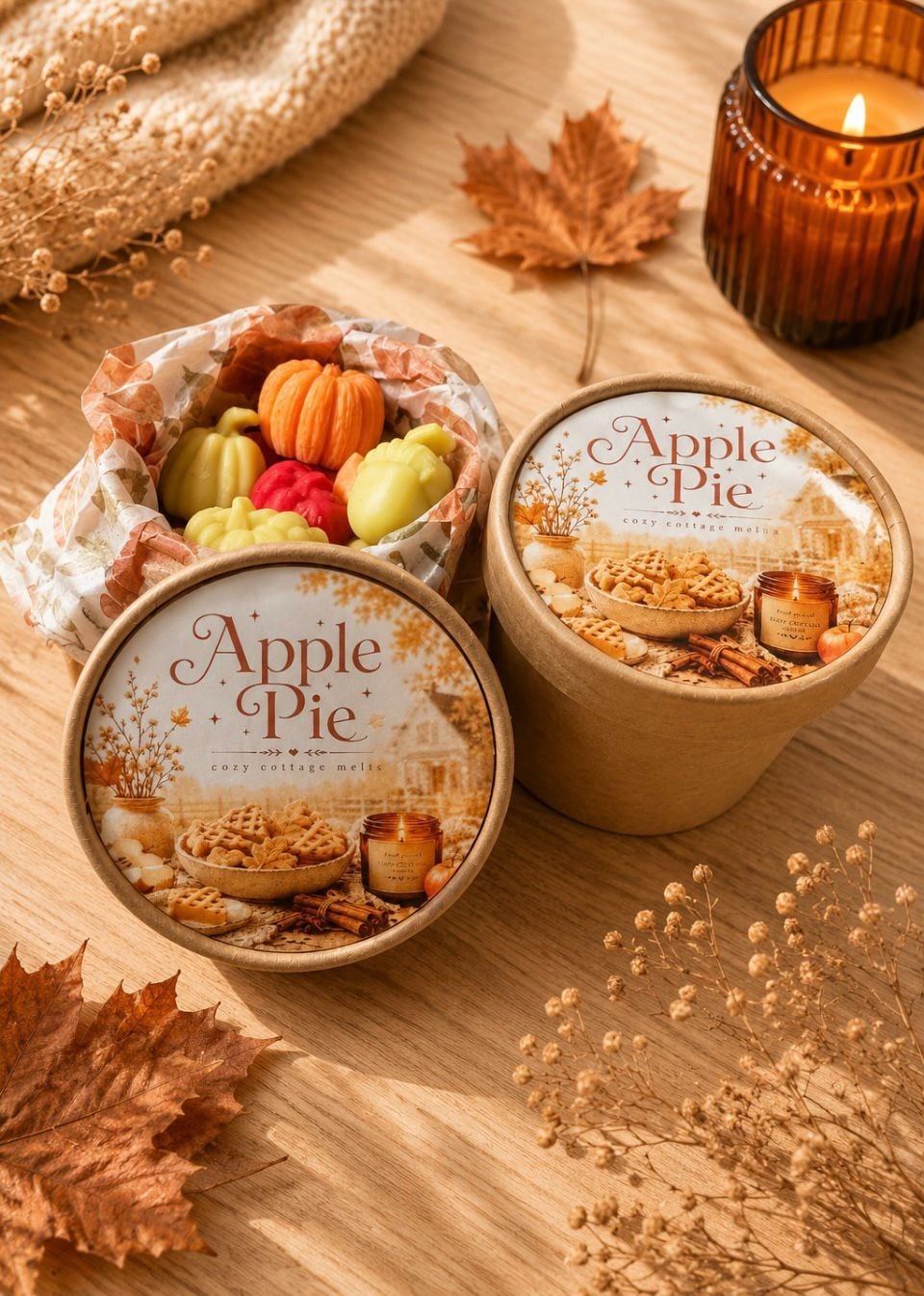 Blaadjes & Pompoen Apple Pie Waxmelts - 148021 Blaadjes & Pompoen Apple Pie Waxmelts