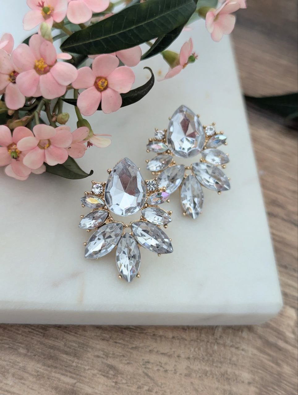 Strass spark oorbellen