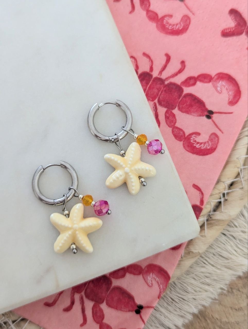 Summer essential oorbellen zilver