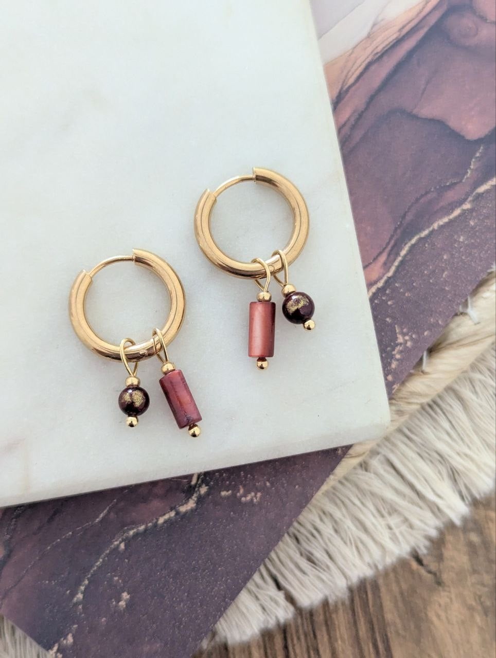 Autumn Glow Creolen – Lichtgewicht herfstvibes