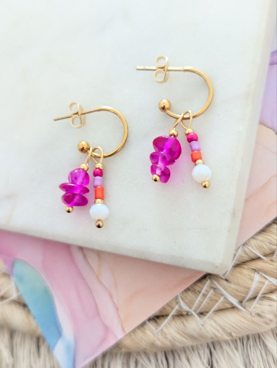 Golden Color Pops oorbellen