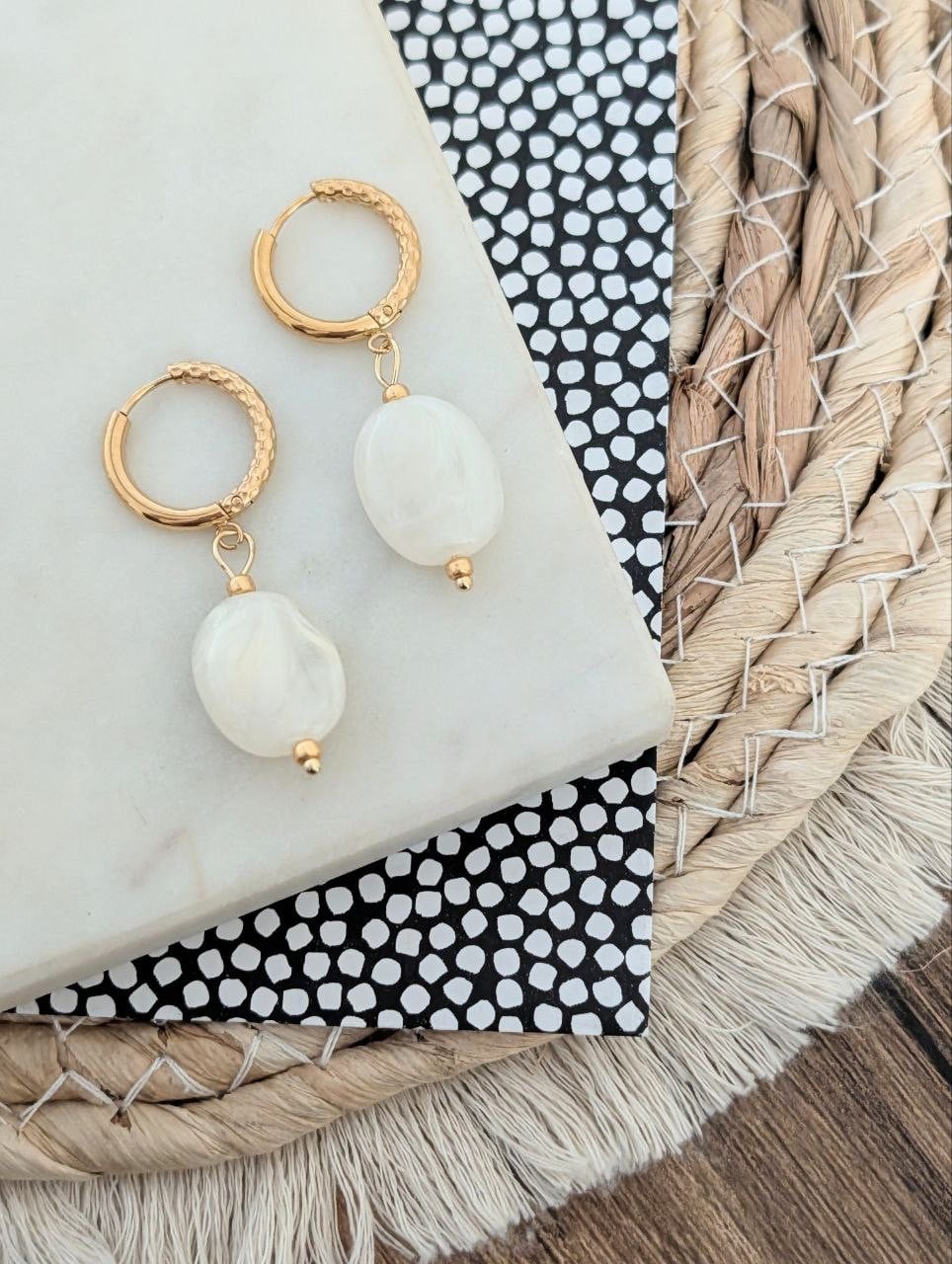 Big stone oorbellen - 3 verschillende kleuren