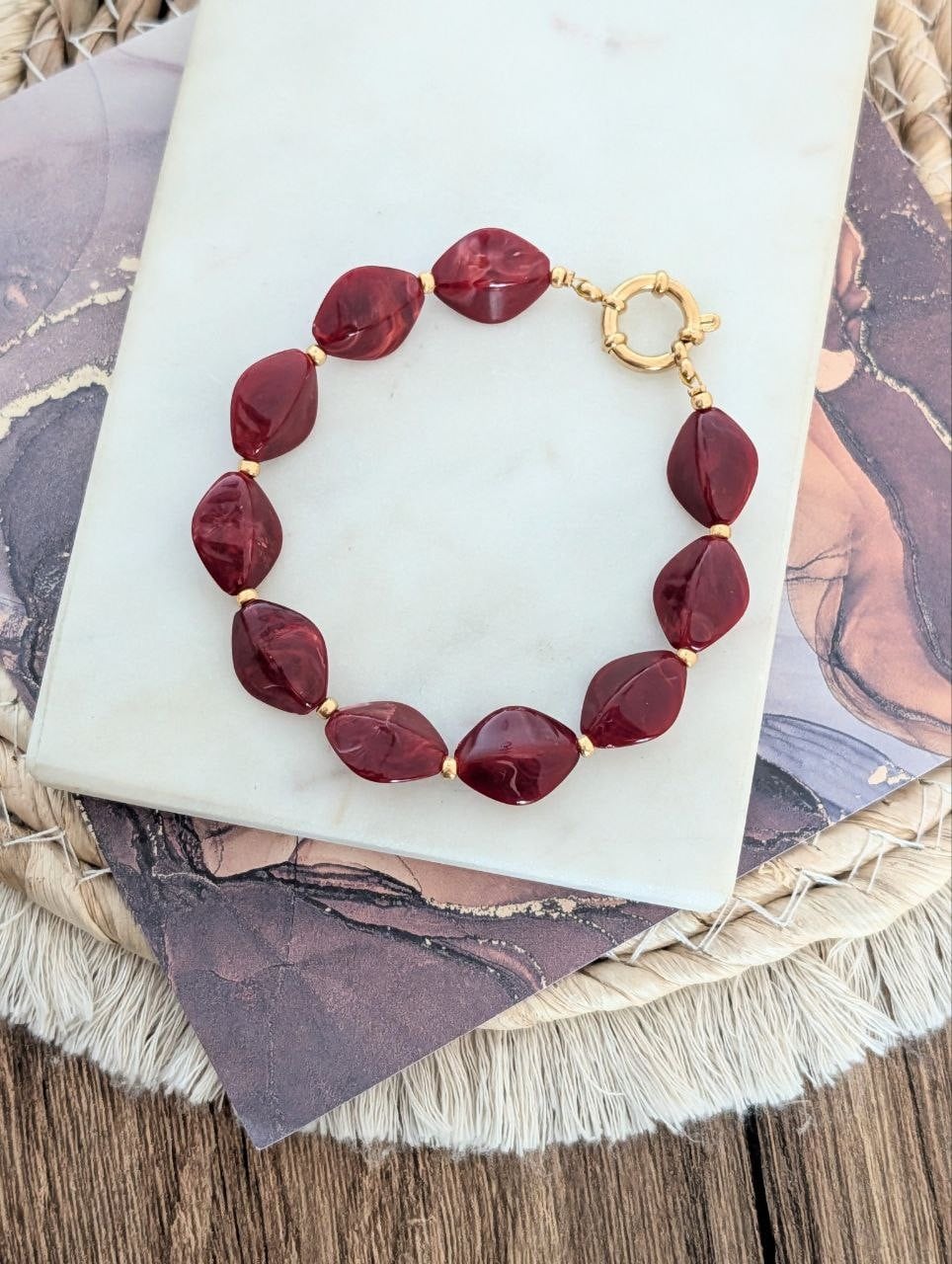 Triangle stone armband - in 2 verschillende kleuren