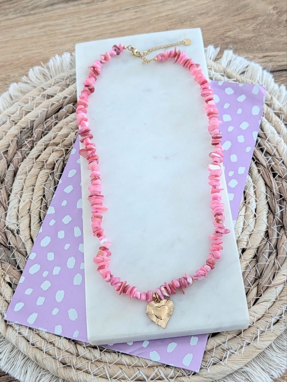 Beachvibe ketting gouden bedel  - in 5 varianten
