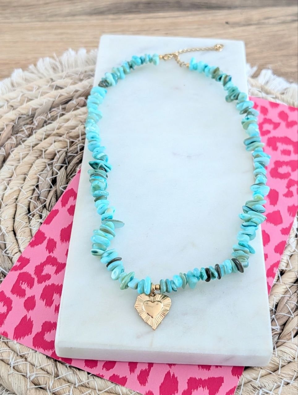 Beachvibe ketting gouden bedel  - in 5 varianten