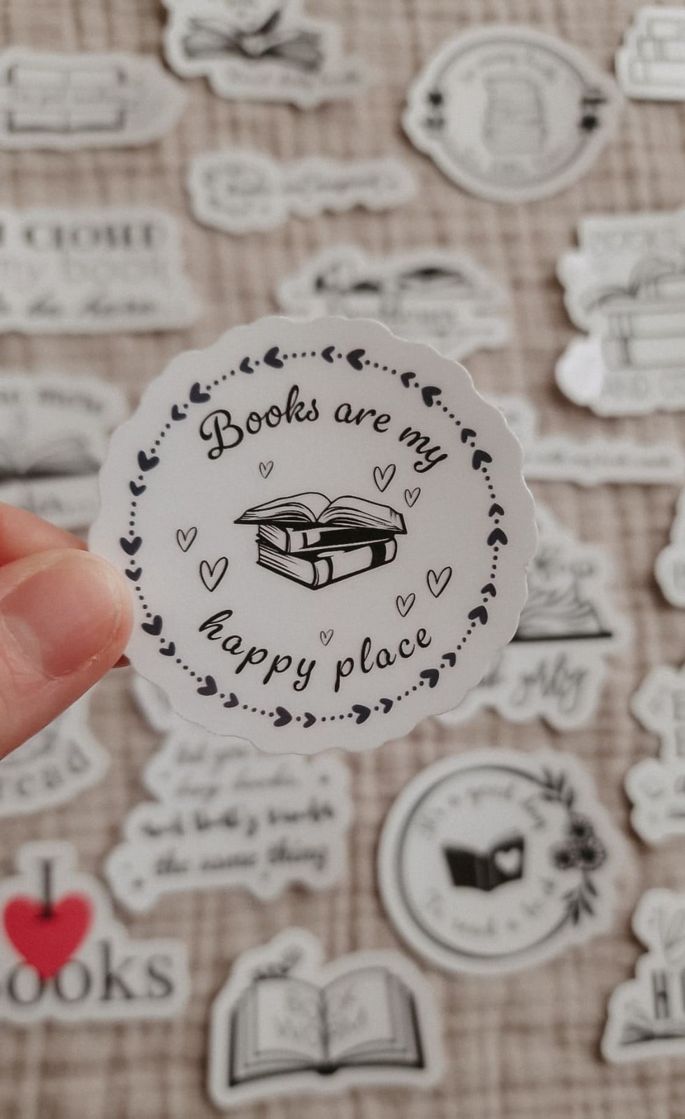 Bookish stickerset, set van 30 stuks