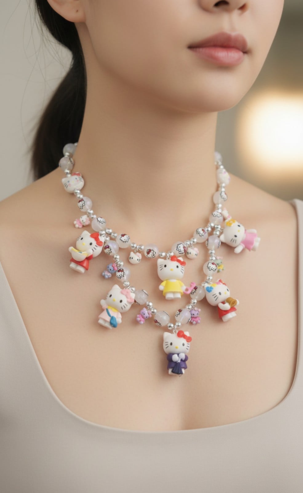 Hello Kitty, statement ketting voor de echte fan.