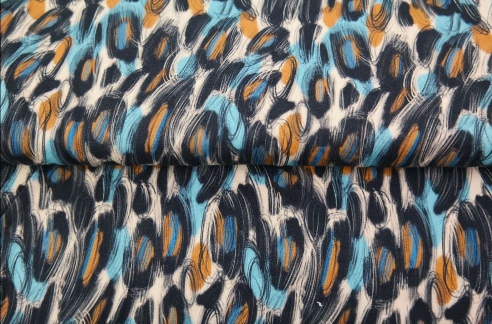 Tricot colsjaal (zwart | fantasie) - 89489 Tricot colsjaal (zwart | fantasie)