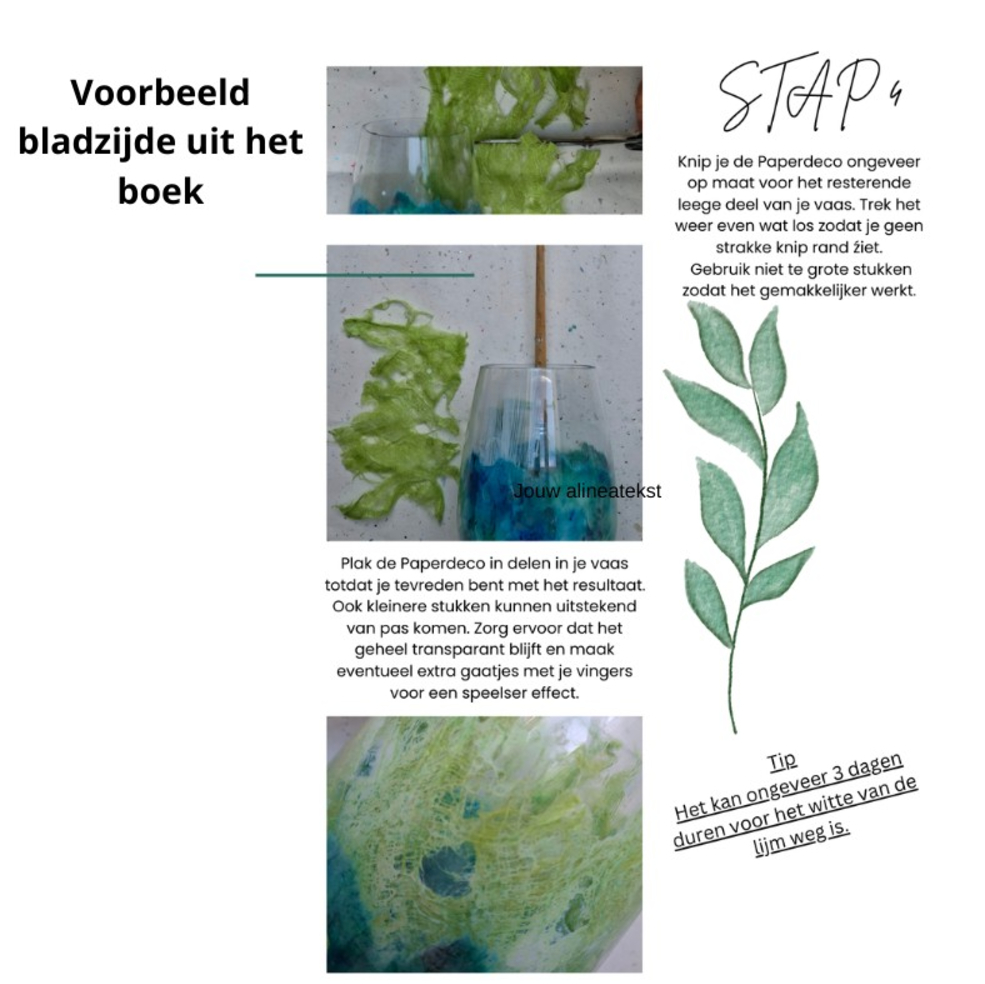 DIY voor thuis Experimentele vaas Blauw/Bordeau