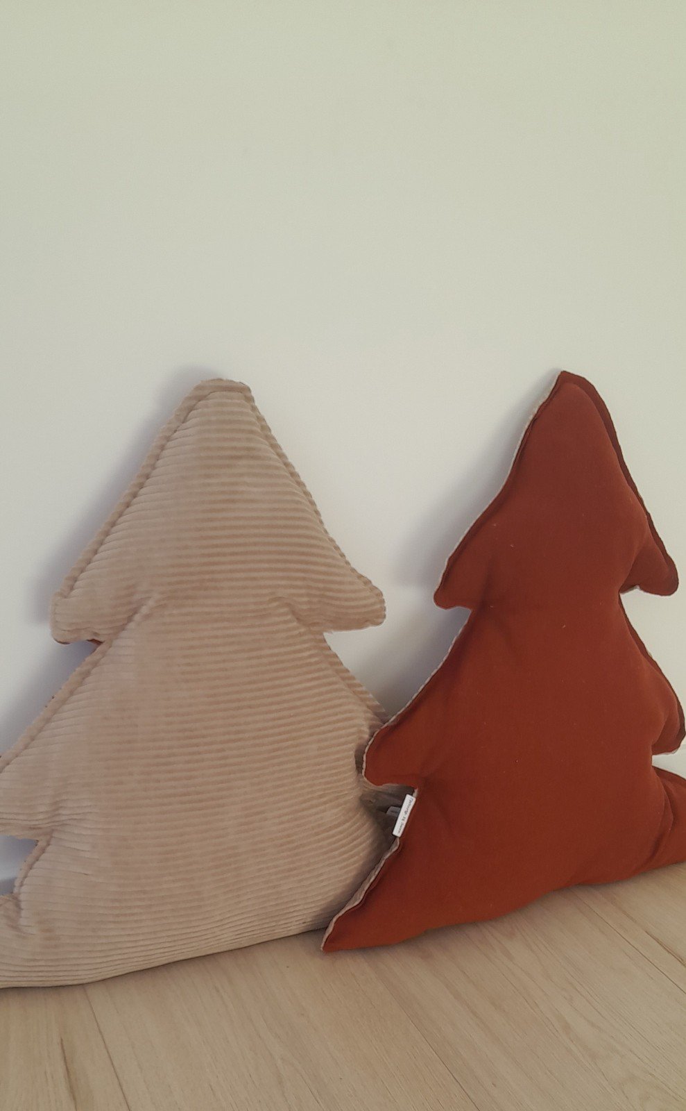 Cozy stoffen kerstboom kussen