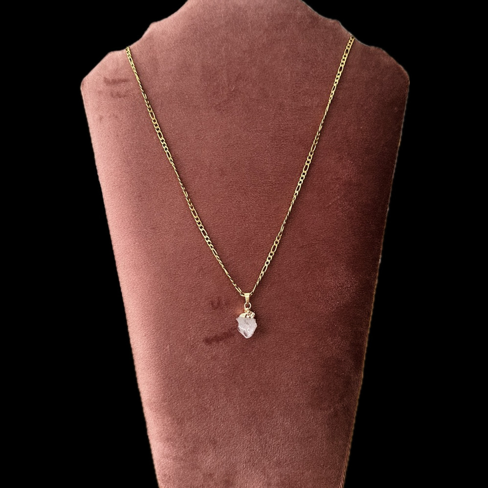 Ketting met edelsteen Rozenkwarts - 29232 Ketting met edelsteen Rozenkwarts