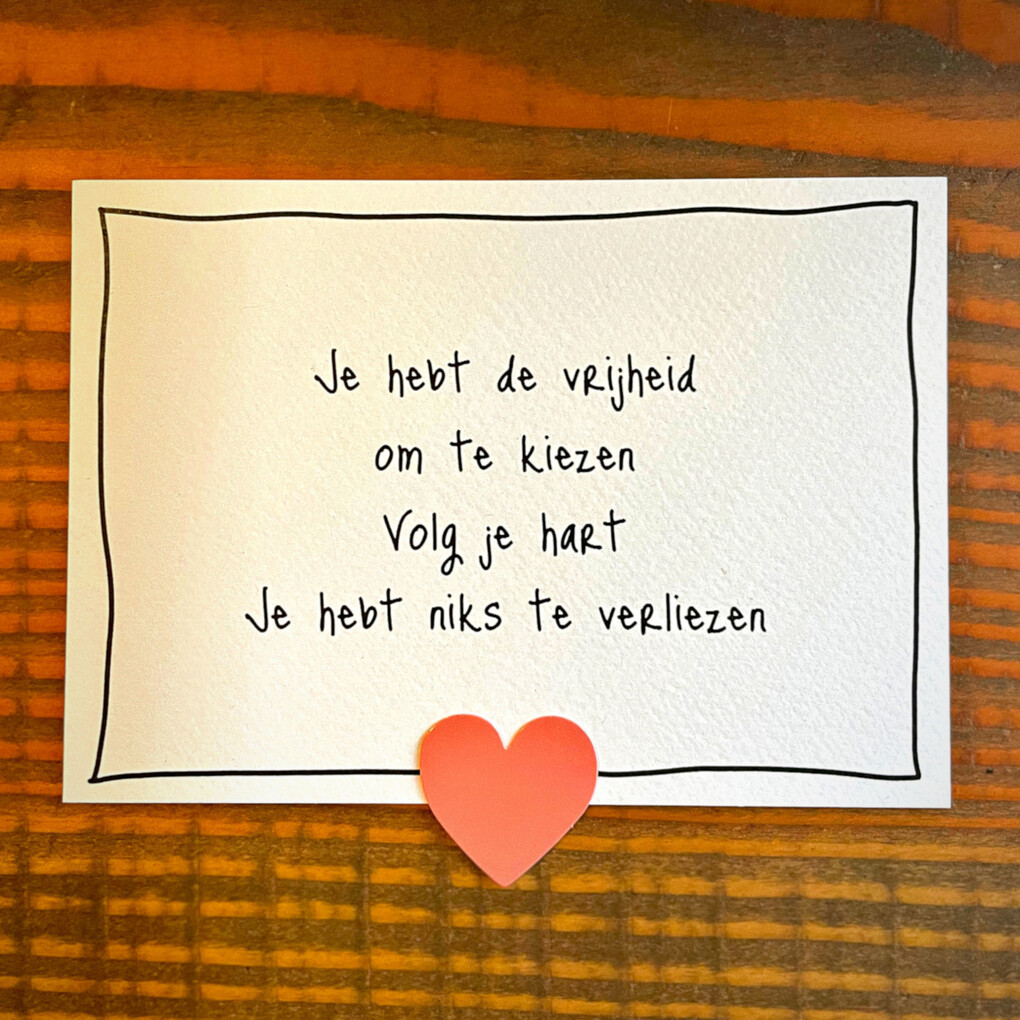 Ansichtkaart 'Ik kan je niet missen' - Swan Market | Conceptstore voor ...