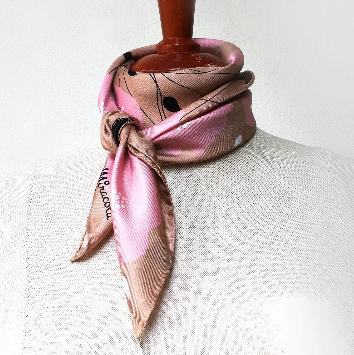 Roze zijden sjaal, vrouwen hals zachte effen kleur 100% zijden sjaal, lente herfst lange sjaal, roze, 180-65 cm