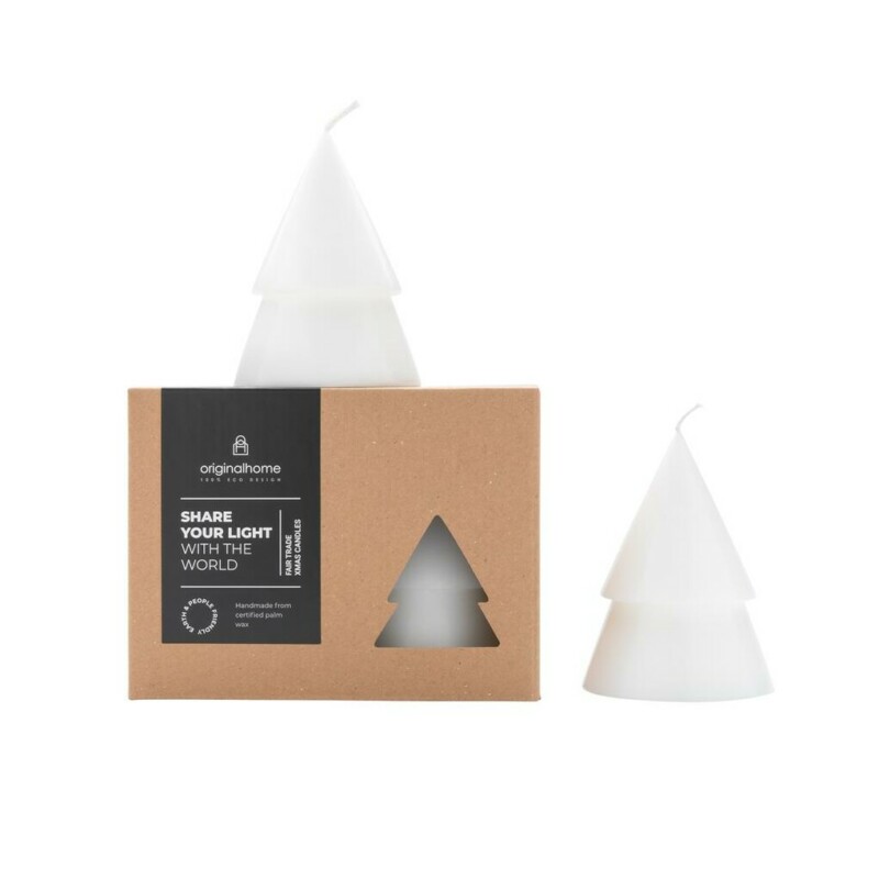 Eco kerstboom kaars m set van 2 Swan Market